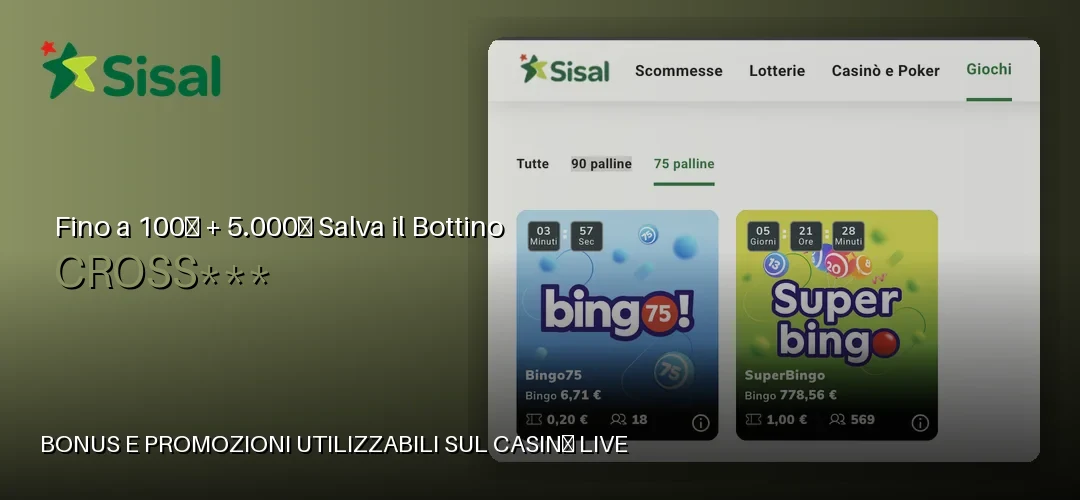 Sisal Casino promotional banner