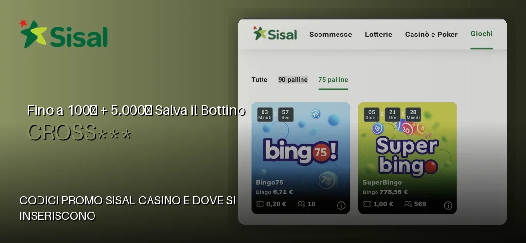Sisal Casino promotional banner